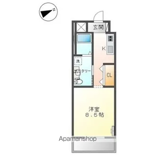 FELICHE・GARDEN【203号室】の間取り