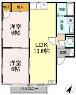 セジュールM−A【2階】の間取り