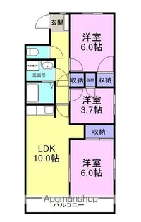 アリエッタ【1階】の間取り