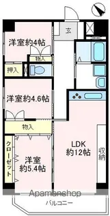 シャンボール新狭山【3階】の間取り
