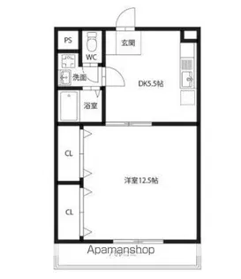 ルミナス原【6階】の間取り