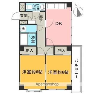 プロスペルTMKW【6階】の間取り