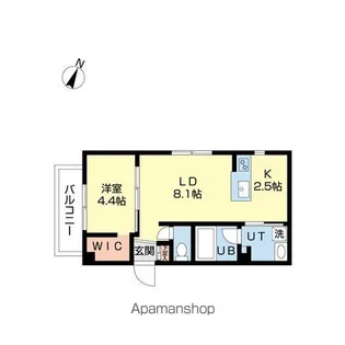 LCREATE新さっぽろ【401号室】の間取り