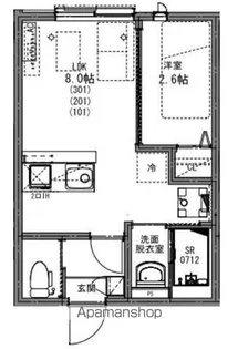 KEIAI RESIDENCE 新柏Ⅱ【301号室】の間取り