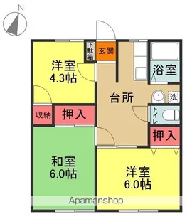 ソウシャルハイツ【101号室】の間取り