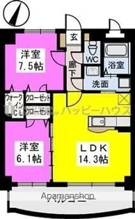 アルテール春日【3階】の間取り