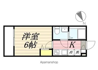 リディアコート馬橋【1階】の間取り