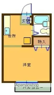 エコーB【203号室】の間取り