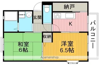 パリス北桜塚【3階】の間取り