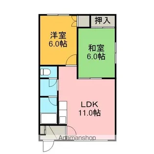 マンションサプライ【F号室】の間取り