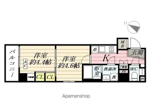 SYFORME SHINKOYASU【409号室】の間取り