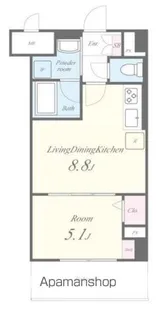 エルデ国立【2階】の間取り