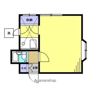 アメニティ権太坂【101号室】の間取り