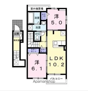 シャルマン コリーヌ【2階】の間取り