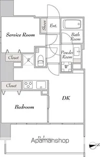 PREMIER市谷薬王寺(プルミエ市谷薬王寺)【12階】の間取り