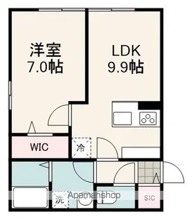 KOMOREBI GARDEN中田本町D【1階】の間取り