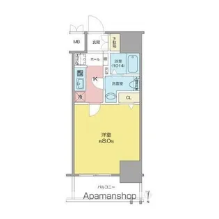 SHOKEN RESIDENCE名古屋SOUTH【803号室】の間取り