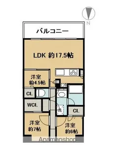 レーベン別府THE PHILOSOPHIA【301号室】の間取り