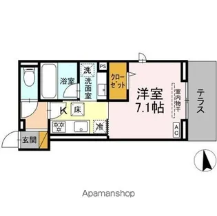 1Kの間取り画像