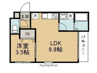 ソルフォート【2階】の間取り
