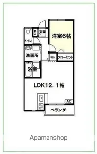 アーバニズム95【105号室】の間取り