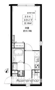 カーサブリランテ本駒込【204号室】の間取り