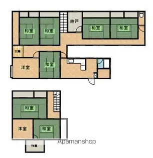 滋賀県蒲生郡日野町大窪【一戸建】の間取り
