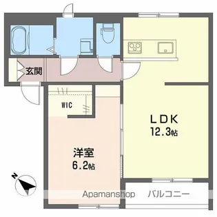ソフィアよもぎ【102号室】の間取り