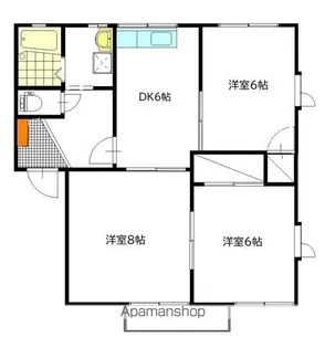 グランコスモ B棟【2階】の間取り