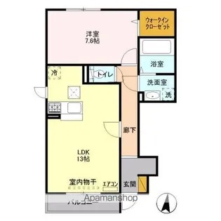 フォレステージ B【1階】の間取り