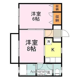 サンフォレスト木之庄【2階】の間取り