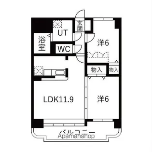 ヴォーネン元町NORTH【302号室】の間取り