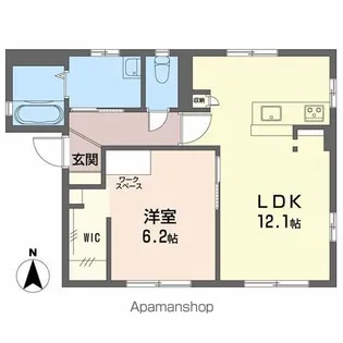 キヨコランテA棟B棟【A101号室】の間取り