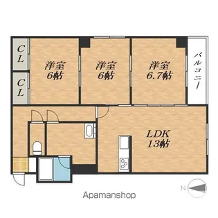 ベルピア18【2階】の間取り