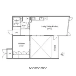 LaSante葵【6階】の間取り