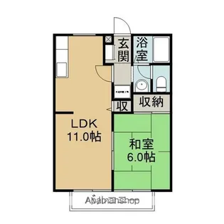 サンライフ住吉【202号室】の間取り