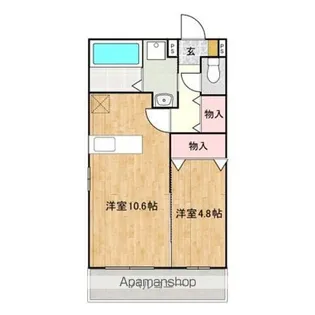 セレストローザ【401号室】の間取り