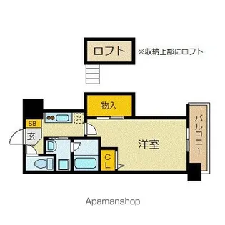 アクタス天神アネックス【14階】の間取り