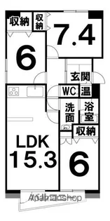 マノワール白樺【603号室】の間取り