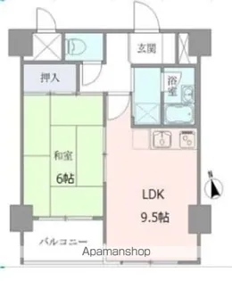 ベルメゾン上野松が谷【6階】の間取り