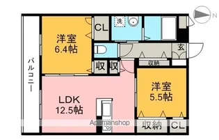 グランマスト北御座【1階】の間取り