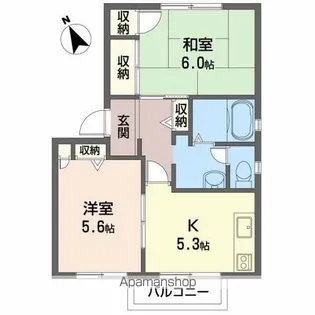 グランメール【103号室】の間取り