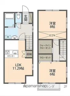 カナール紫竹【2階】の間取り