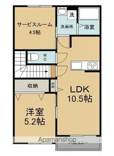 VILLA KAKIHI 宮ノ上C【2階】の間取り
