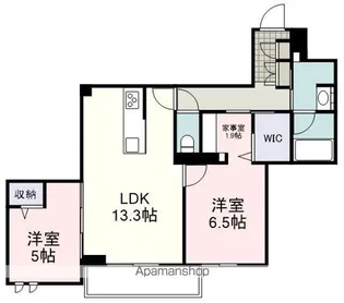 AVANCE東草深WEST【1階】の間取り