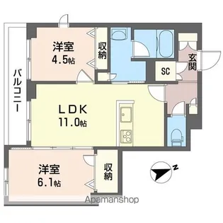 エスポワールYK【301号室】の間取り