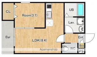 ジーメゾン春日部ウェスト【2階】の間取り