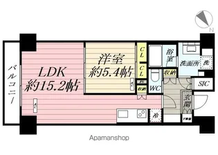 クラシアム神奈川台場【703号室】の間取り