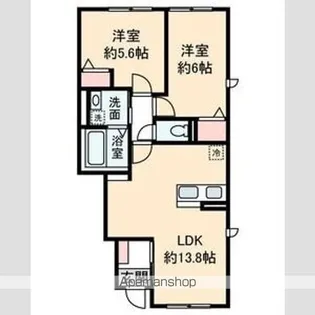 クレールⅡ【1階】の間取り