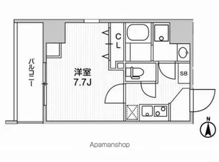 WEAVE BASE−UENO NORTH【9階】の間取り